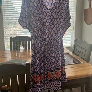 Pink Owl Apparel cinch waist print dress